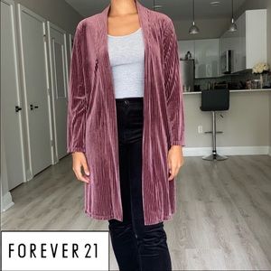 Ribbed Velvet Kimono